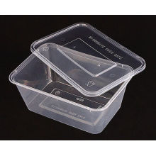 Factory Price Disposable Microwave Clear PP Plastic Rectangular Food Container